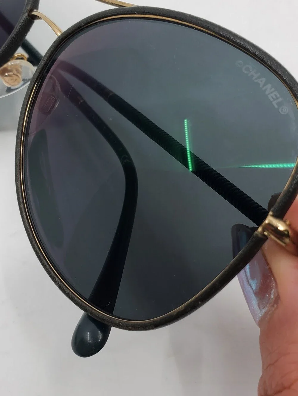 Chanel 4227-Q Pilot Sunglasses